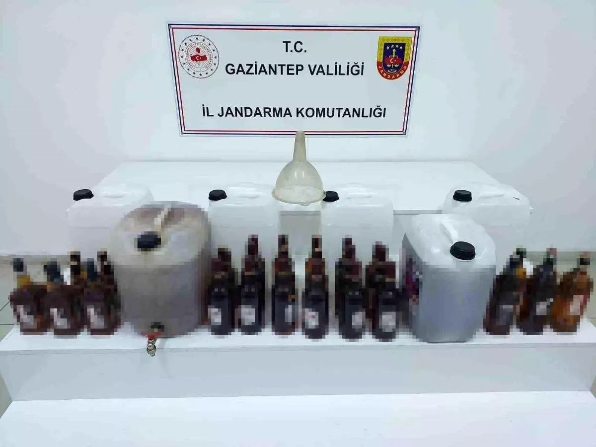 Gaziantep\'te Kaçak Alkol Operasyonu
