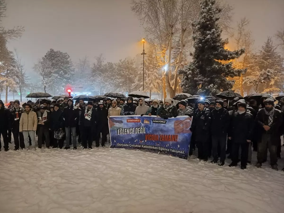 Malatya\'da Gazze\'ye Destek Yürüyüşü