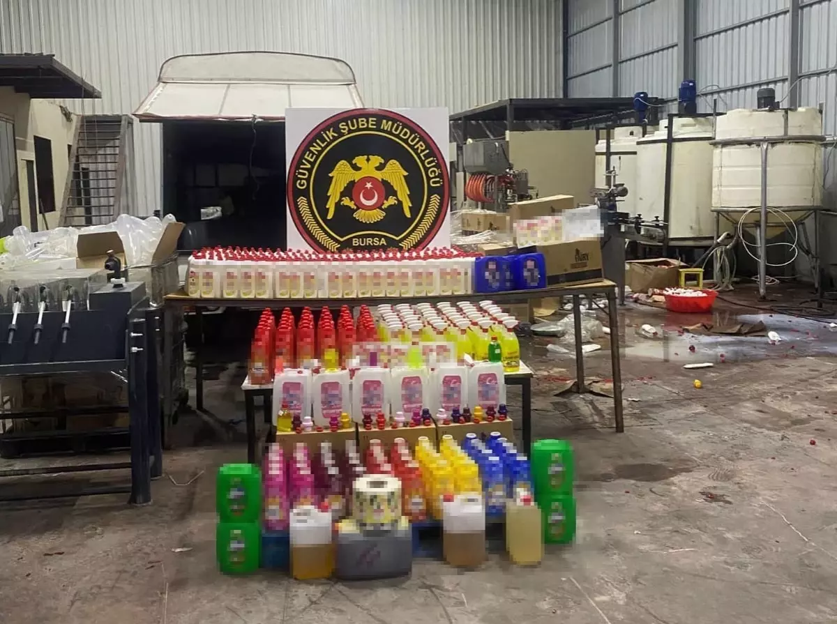 Bursa\'da Sahte Temizlik Ürünlerine Baskın