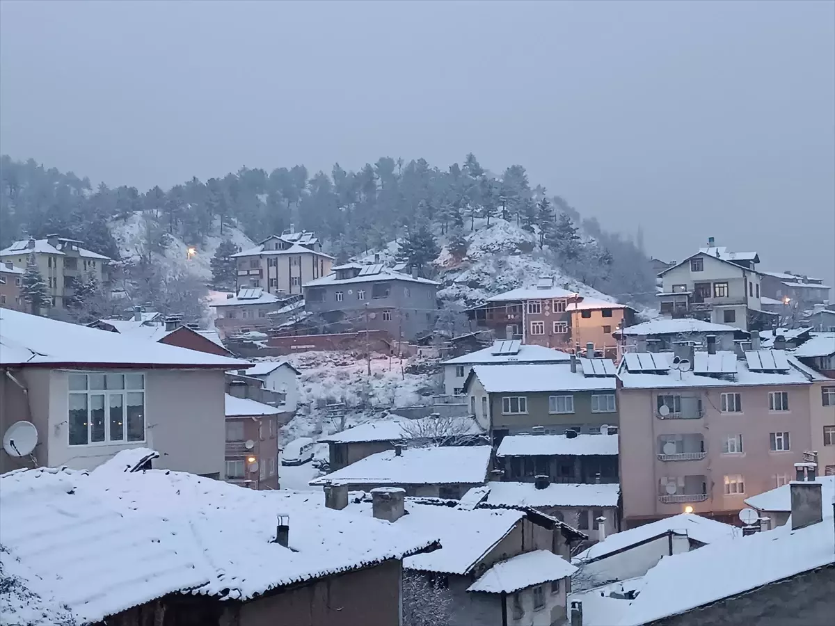 Tosya\'da Kar Yağışı Etkili