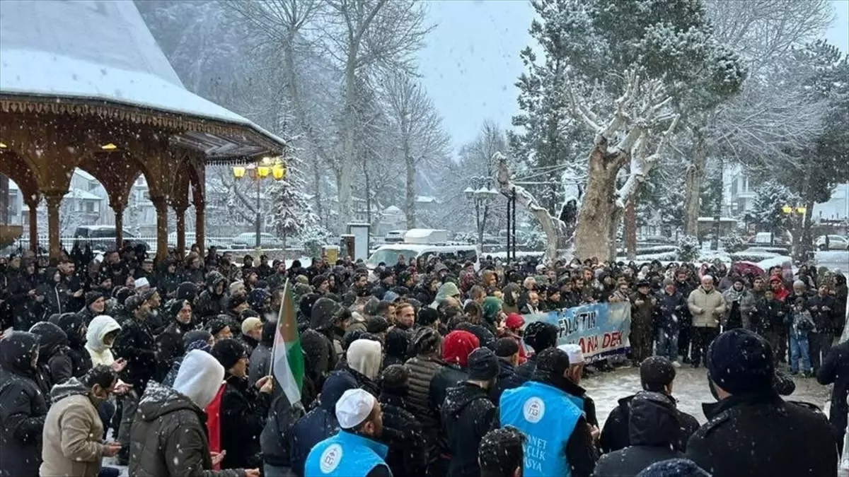 Amasya\'da Gazze\'ye Destek Etkinliği