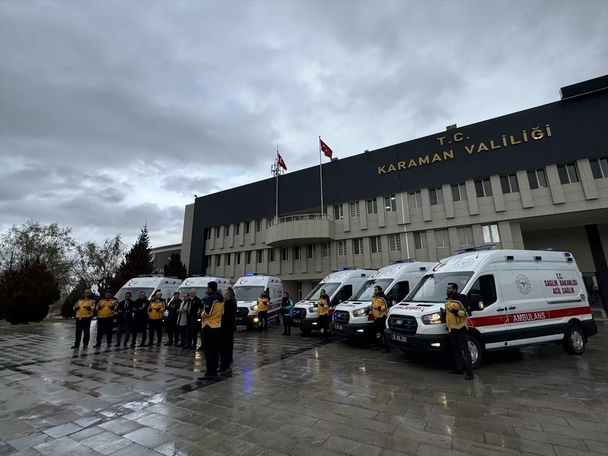 Karaman\'da 6 Yeni Ambulans Hizmete Girdi