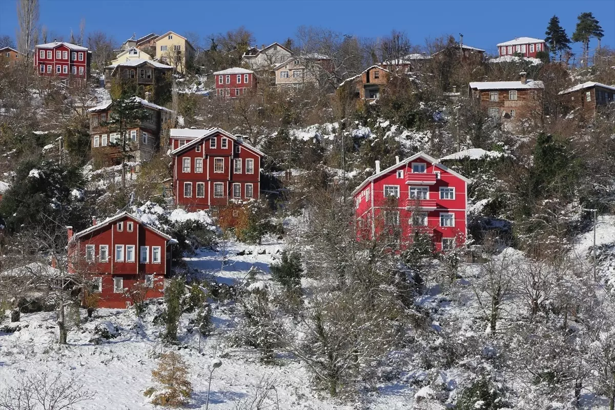 İnebolu\'da Kar Manzarası