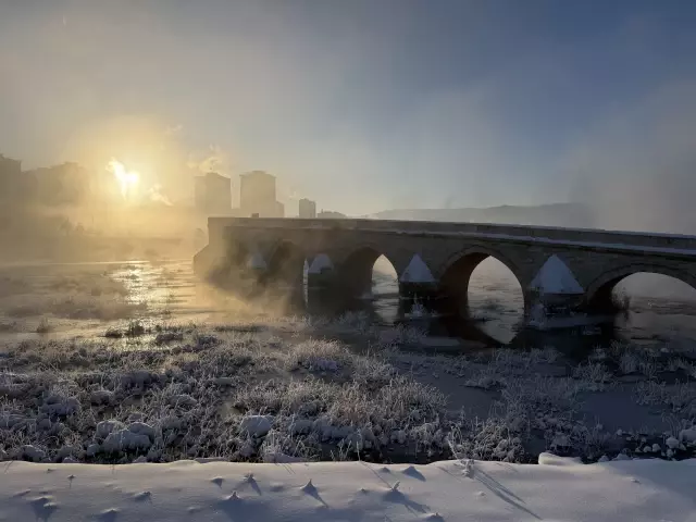Sibirya değil Türkiye! En uzun nehir dondu