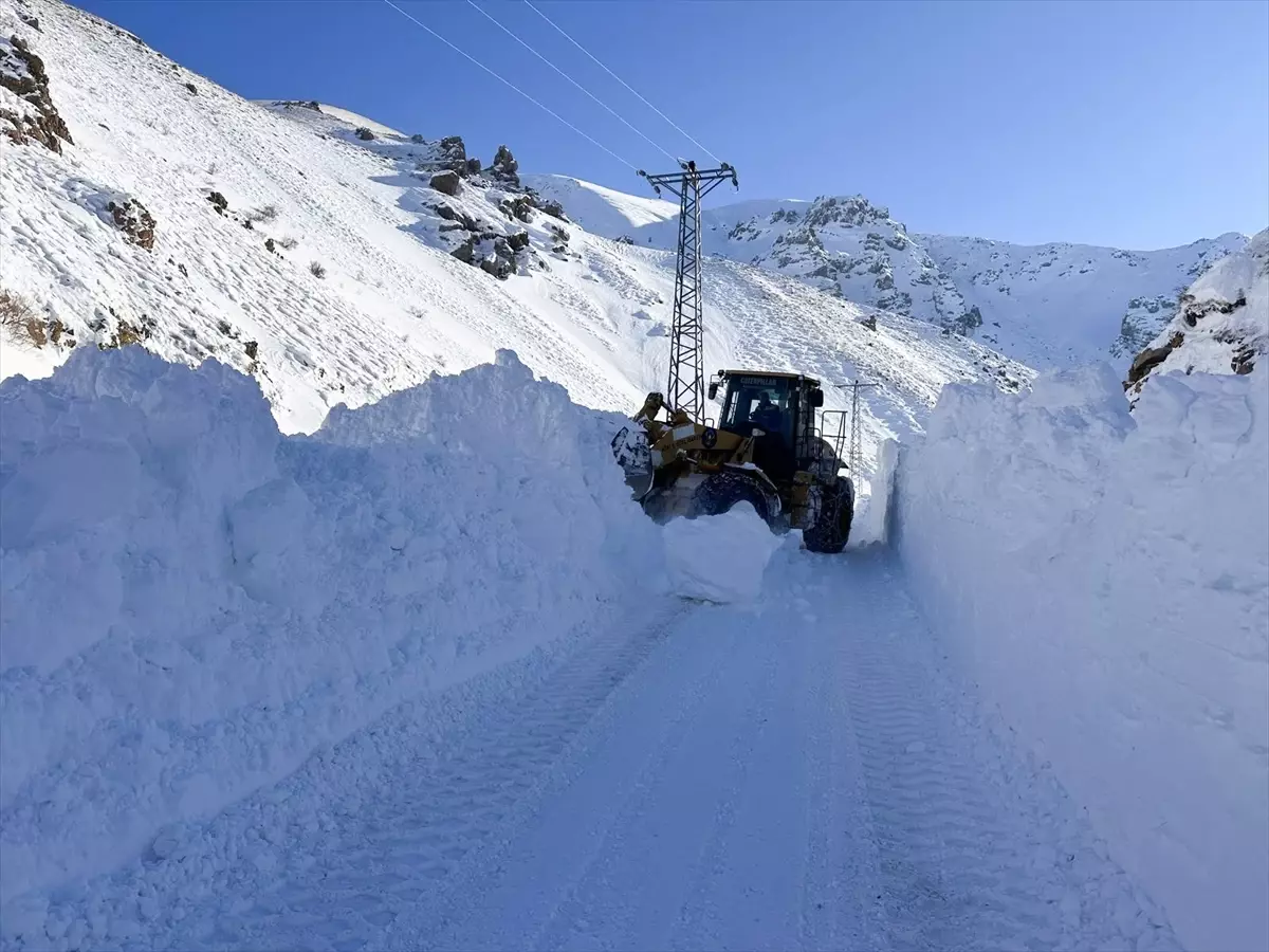 Çığla Kapanan Yol Yeniden Açıldı