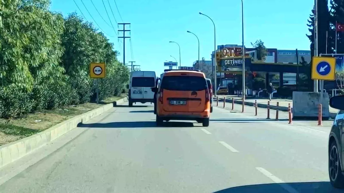 Adana\'da Emniyet Kemerine Şaşkınlık Yaratan Kullanım