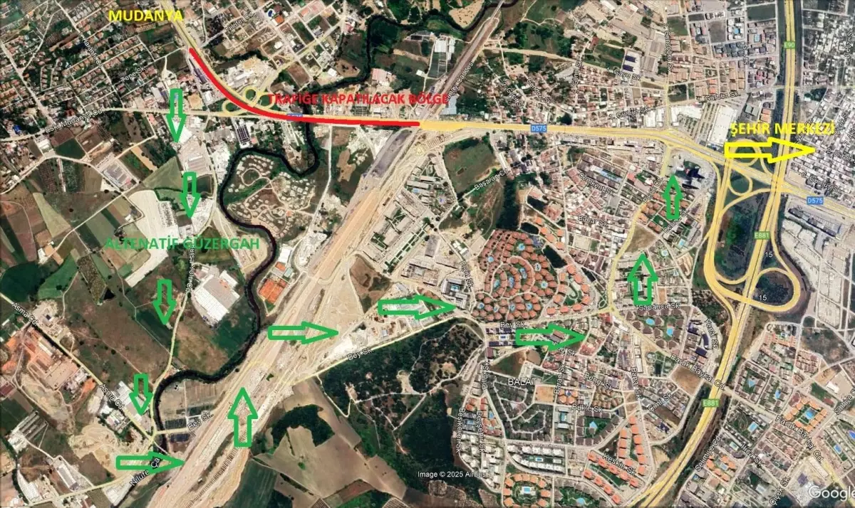 Geçit Köprüsü\'nde trafik düzenlemesi