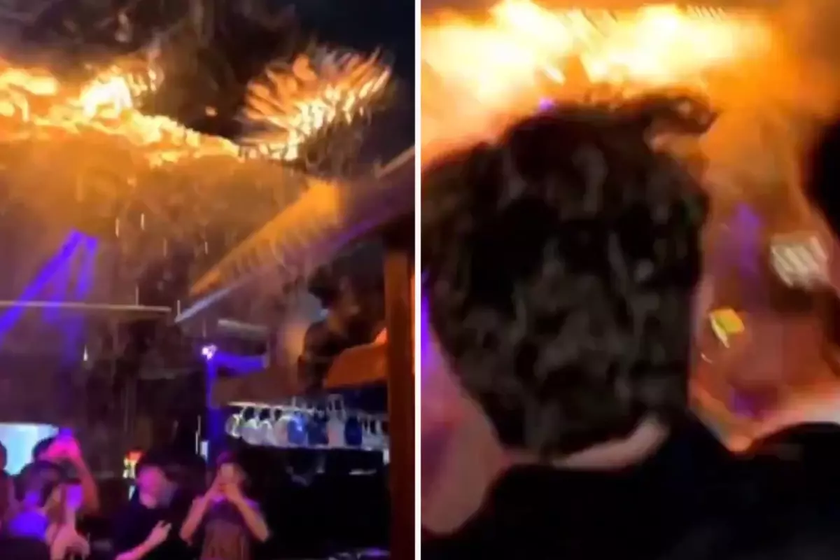 İsviçre\'deki bar yangınında facia hızla gelirken, anlamayıp eğlenmeye devam etmişler