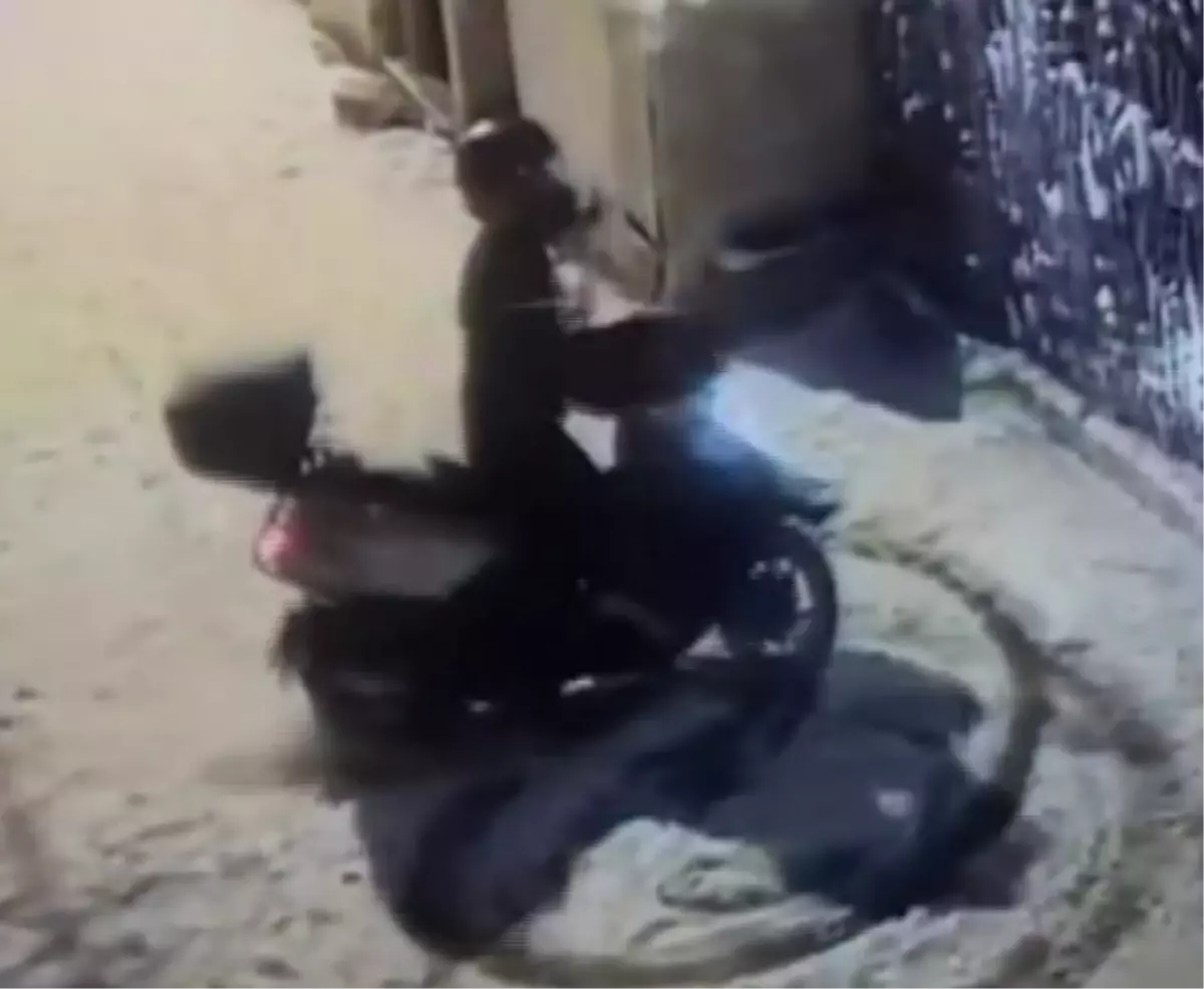 Amasya\'da Drift Yapan Motosikletli