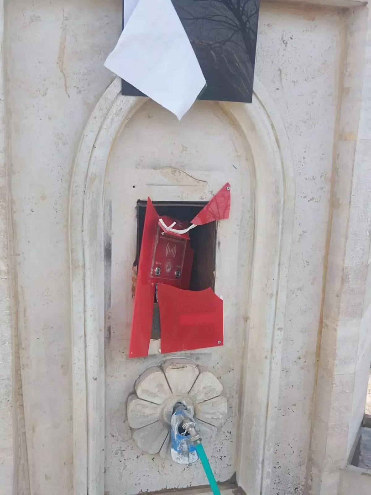 Keşan\'daki Hayır Çeşmesine Saldırı