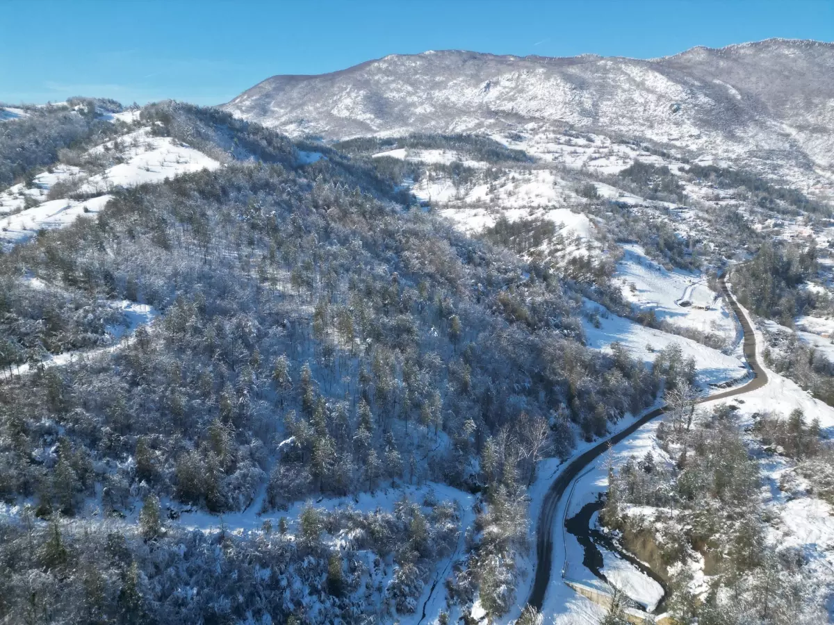 Küre Dağları\'nda Kış Manzarası