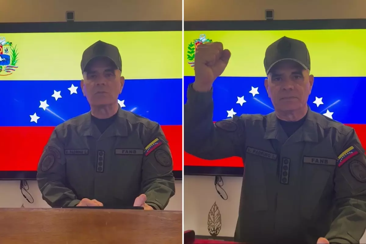 Saldırıların ardından Venezuela Savunma Bakanı sığınaktan açıklama yaptı