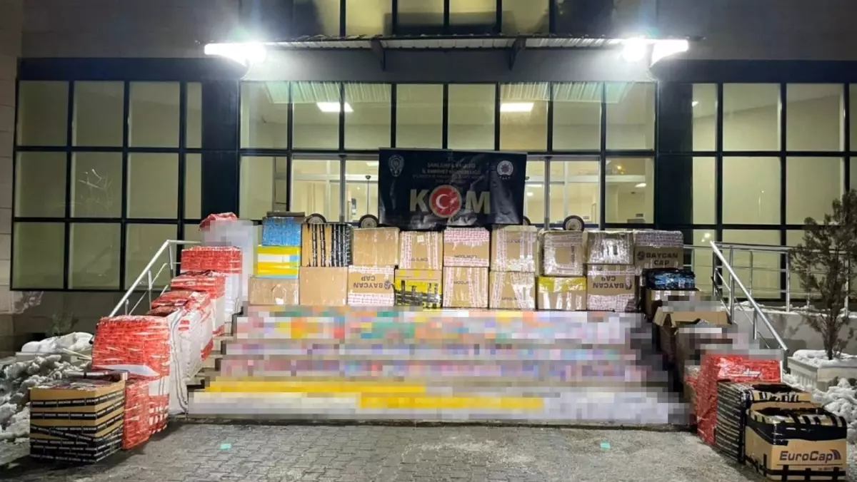 Şanlıurfa\'da 15 Milyon TL\'lik Kaçak Sigara Operasyonu