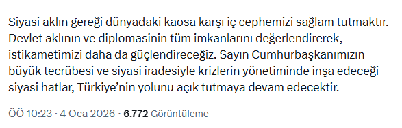 AK Parti'den ABD'nin Maduro hamlesine ilk tepki