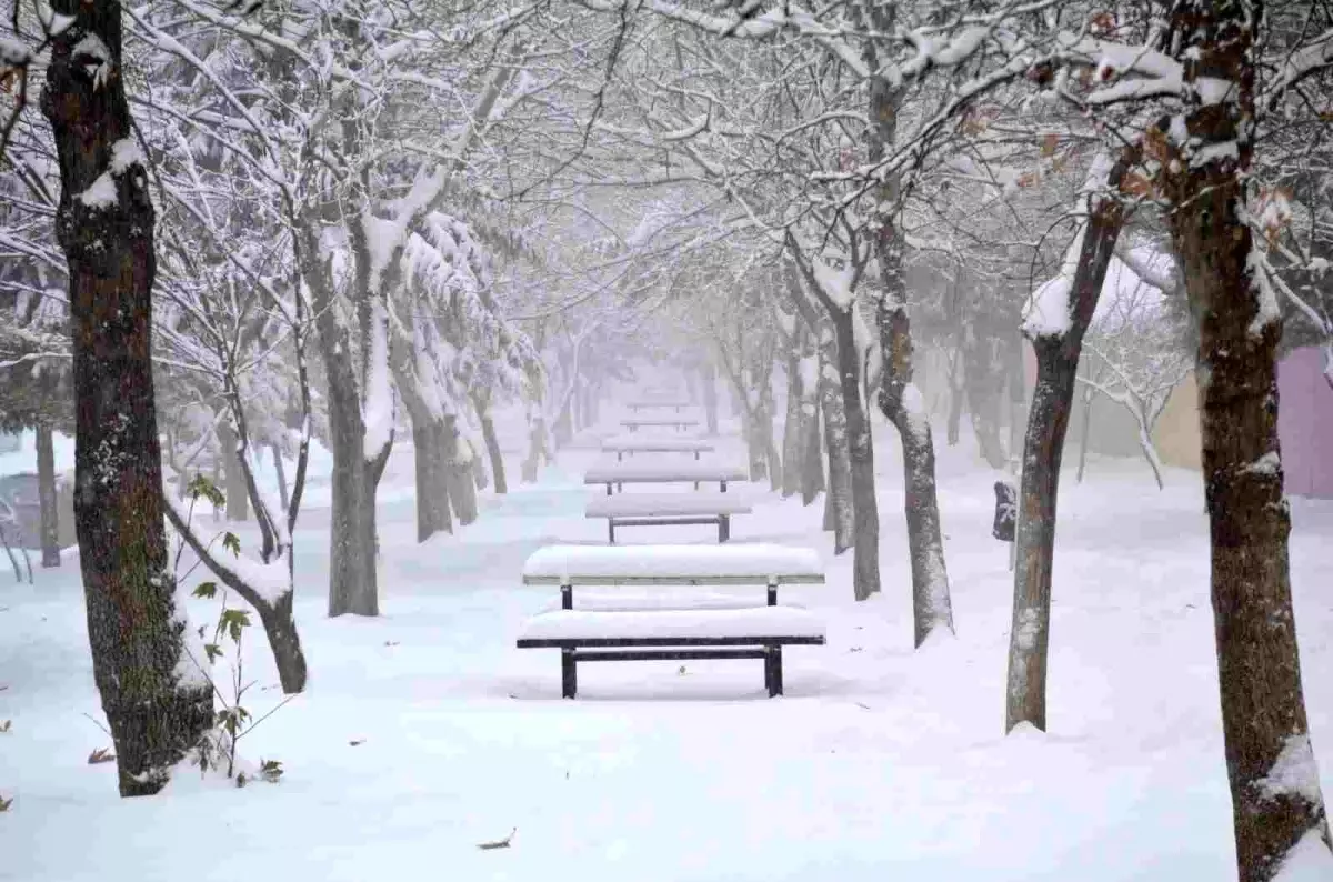 Besni\'de Kartpostallık Kış Manzarası