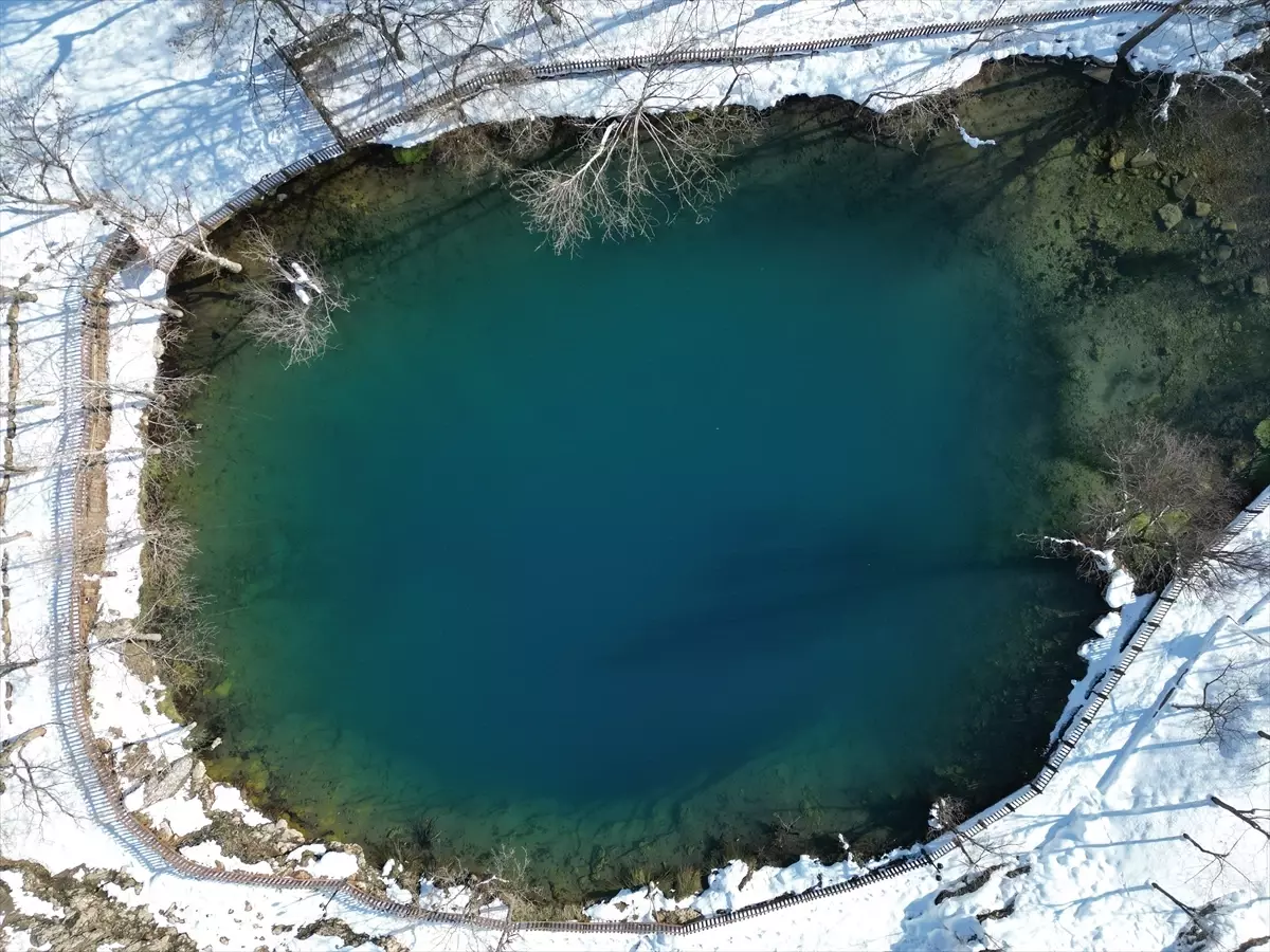 Yeşilgöz Gölü Karla Kaplandı