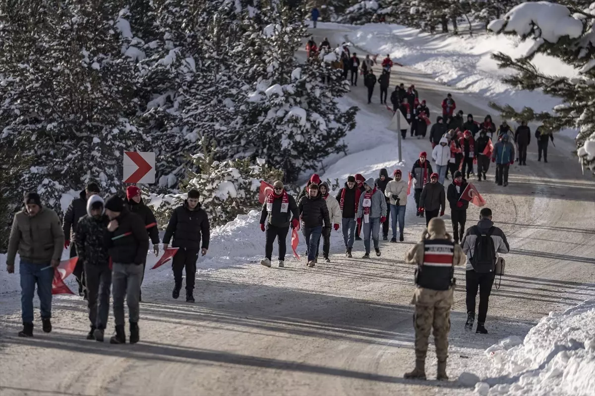 Sarıkamış\'ta Şehitler Anma Yürüyüşü