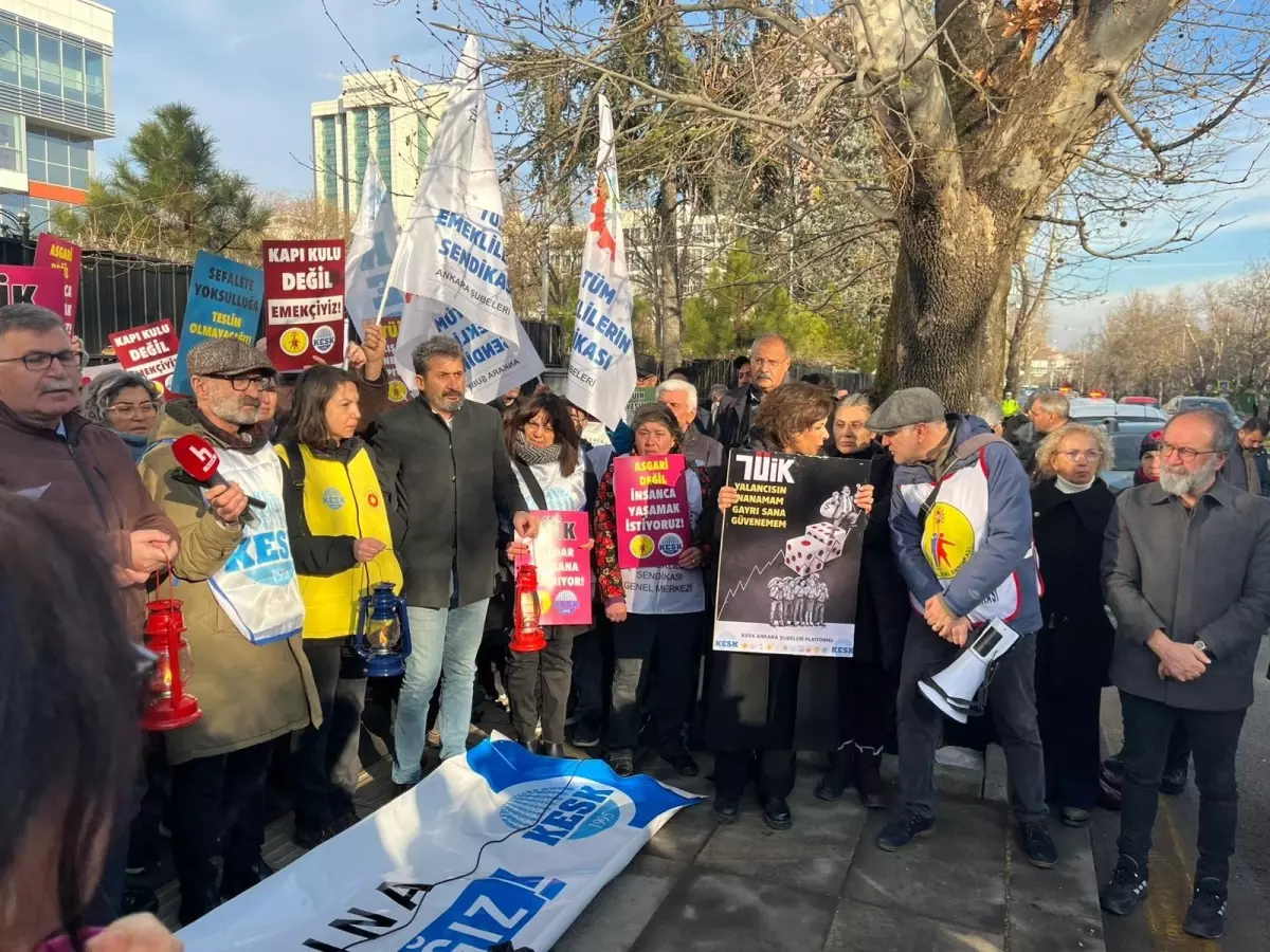 KESK\'ten TÜİK\'e Enflasyon Protestosu