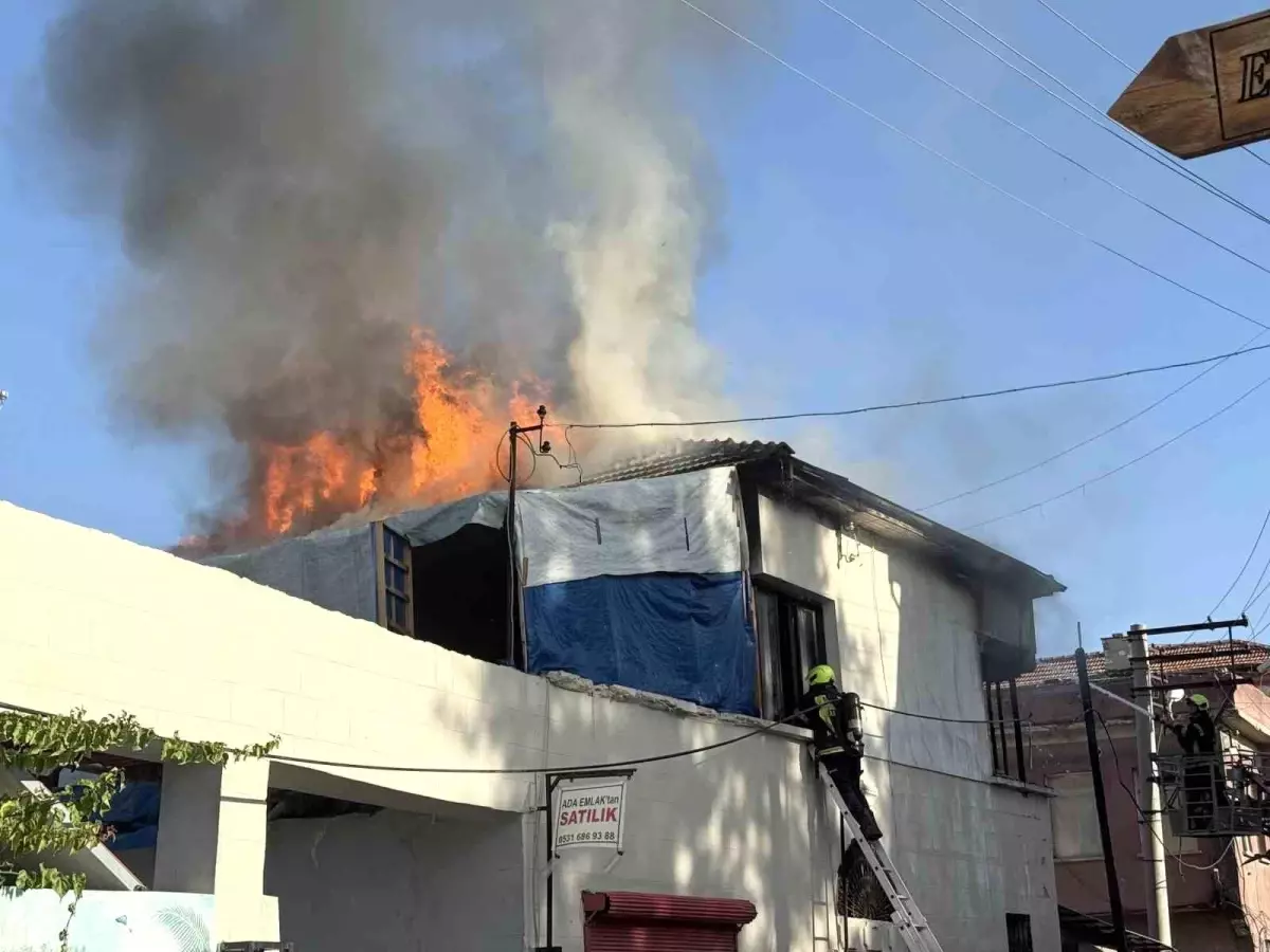 Müstakil evde korkutan yangın