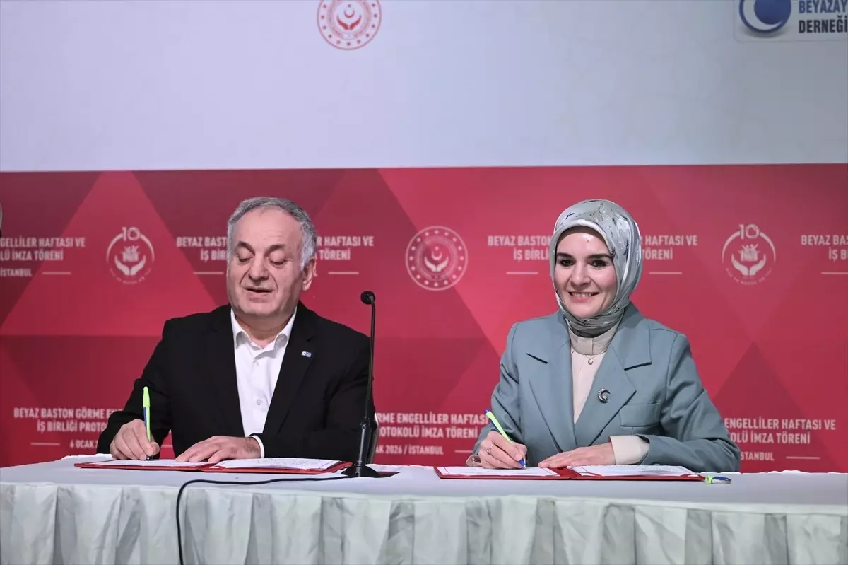 Bakan Göktaş, "Beyaz Baston Görme Engelliler Haftası ve İşbirliği Protokolü İmza Töreni"nde konuştu Açıklaması