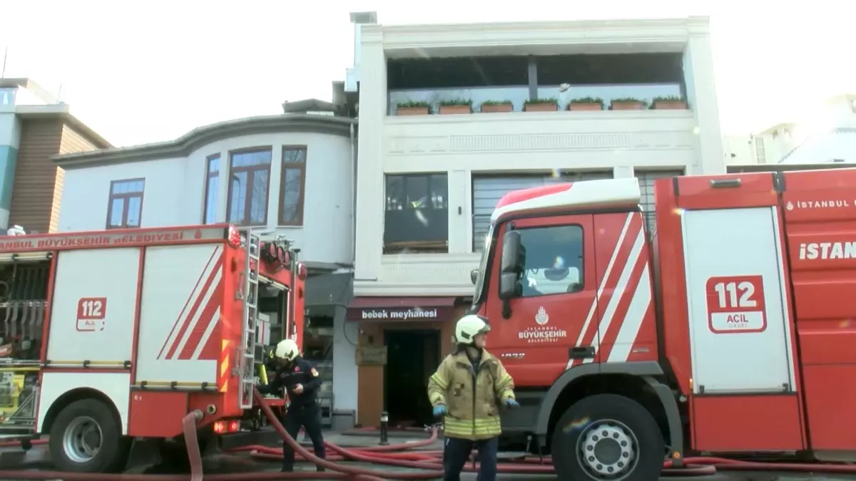 Beşiktaş\'ta Restoranda Yangın