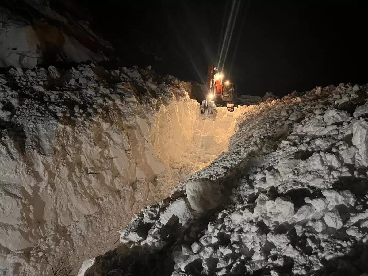 Beytüşşebap\'ta Çığla Mücadele