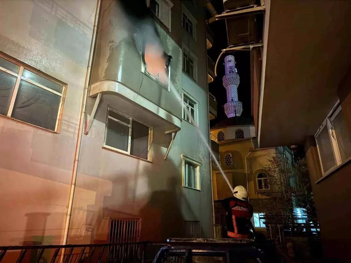 Mersin\'de Elektrikli Sobadan Yangın