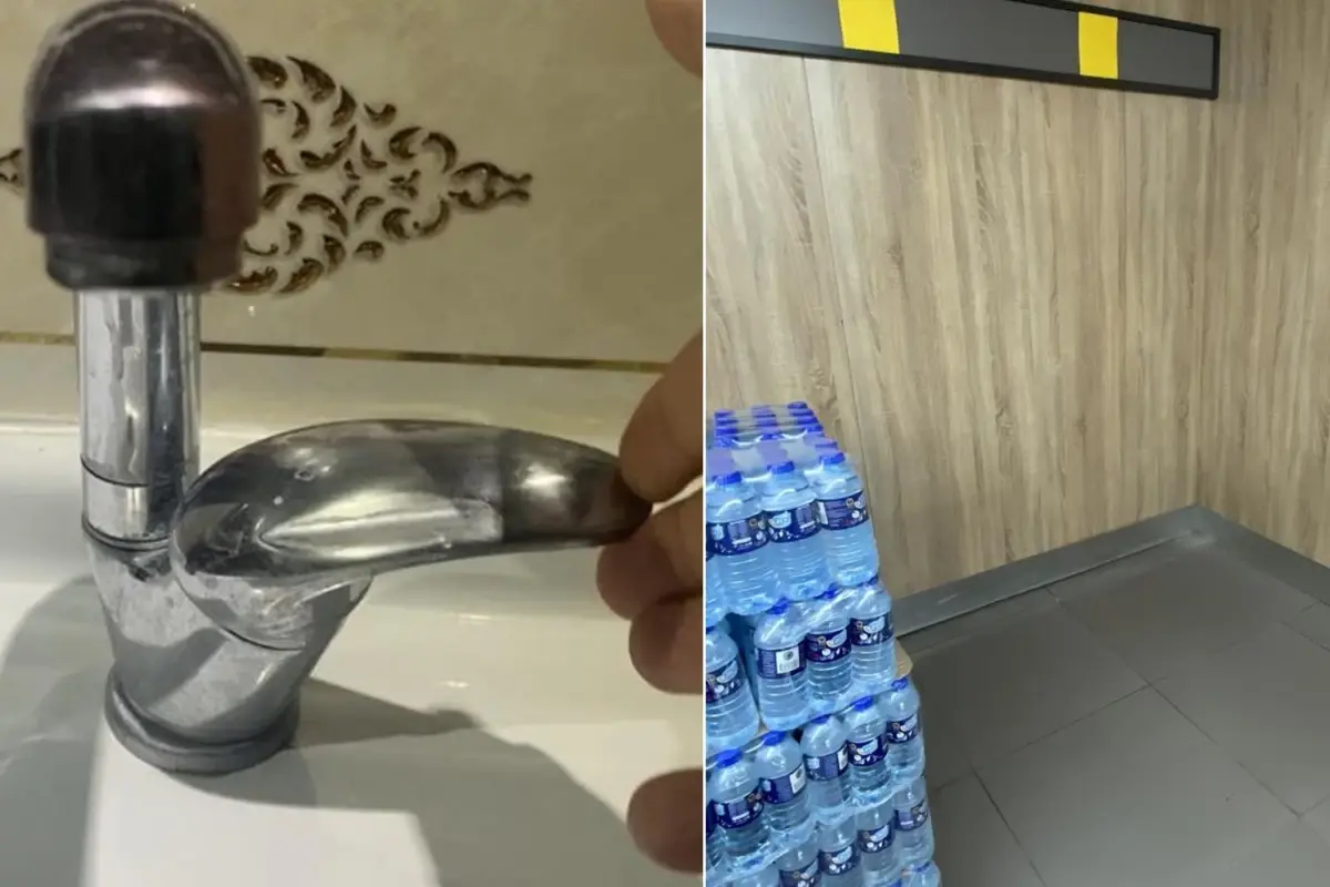 2 metre kar yağan ilde sular günlerdir yok! Marketlerde içme suyu da tükendi