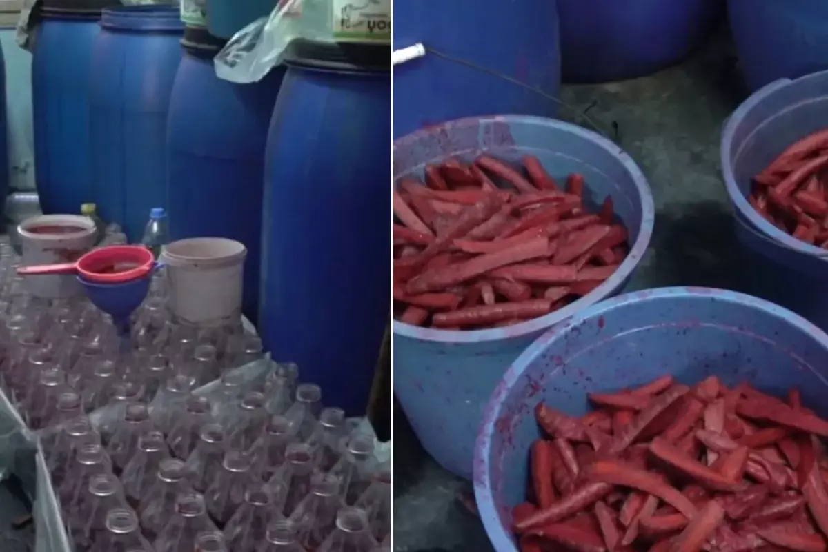 İmalathanede mide bulandıran görüntü! Zabıta bile isyan etti 