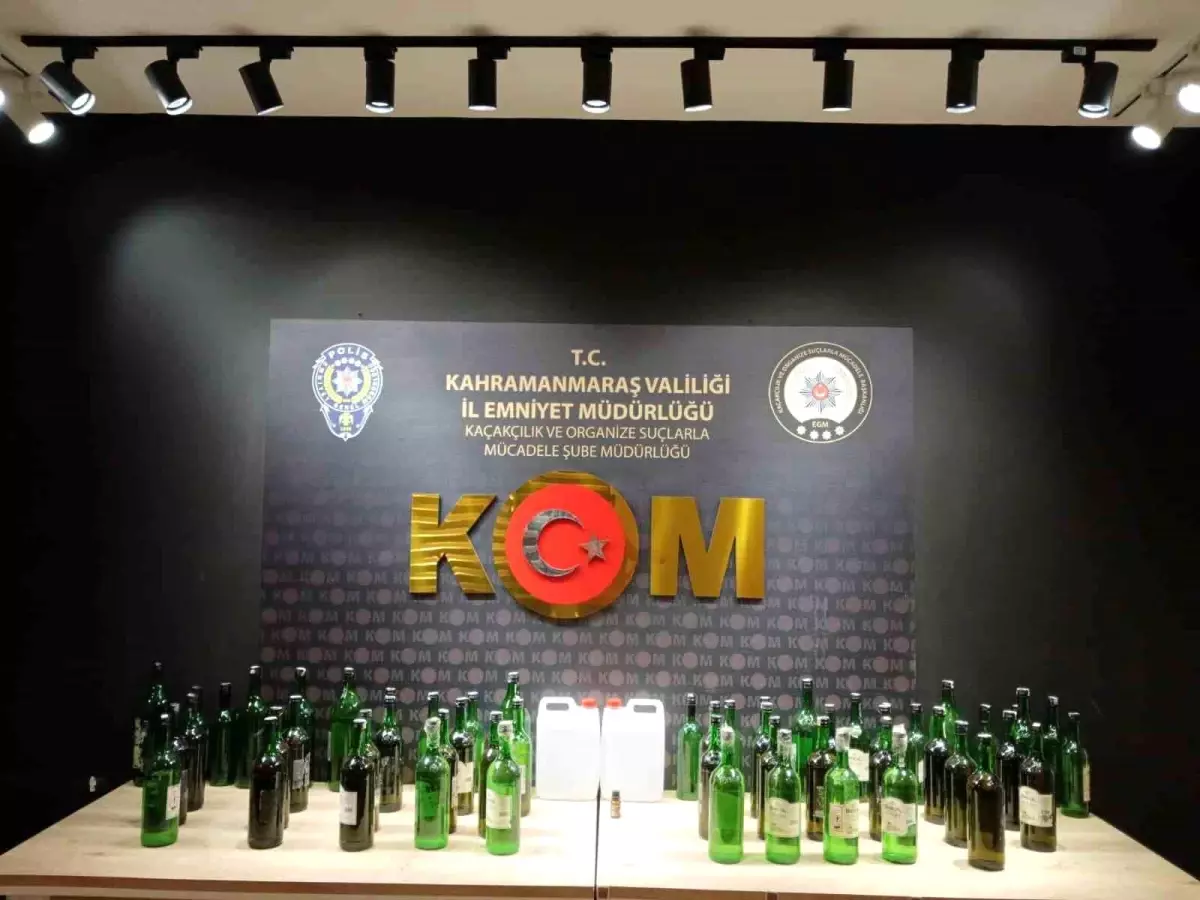 Kahramanmaraş\'ta Kaçak İçki Operasyonu