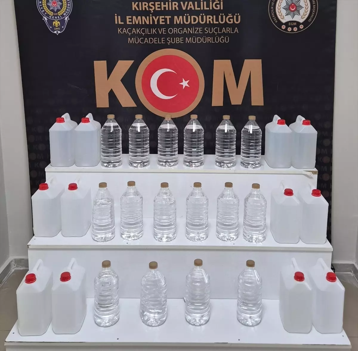 Kırşehir\'de 80 Litre Etil Alkol Ele Geçirildi