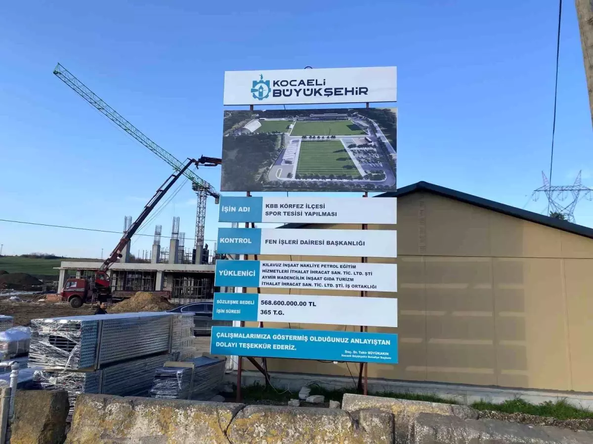 Kocaelispor\'un modern spor üssü yükseliyor