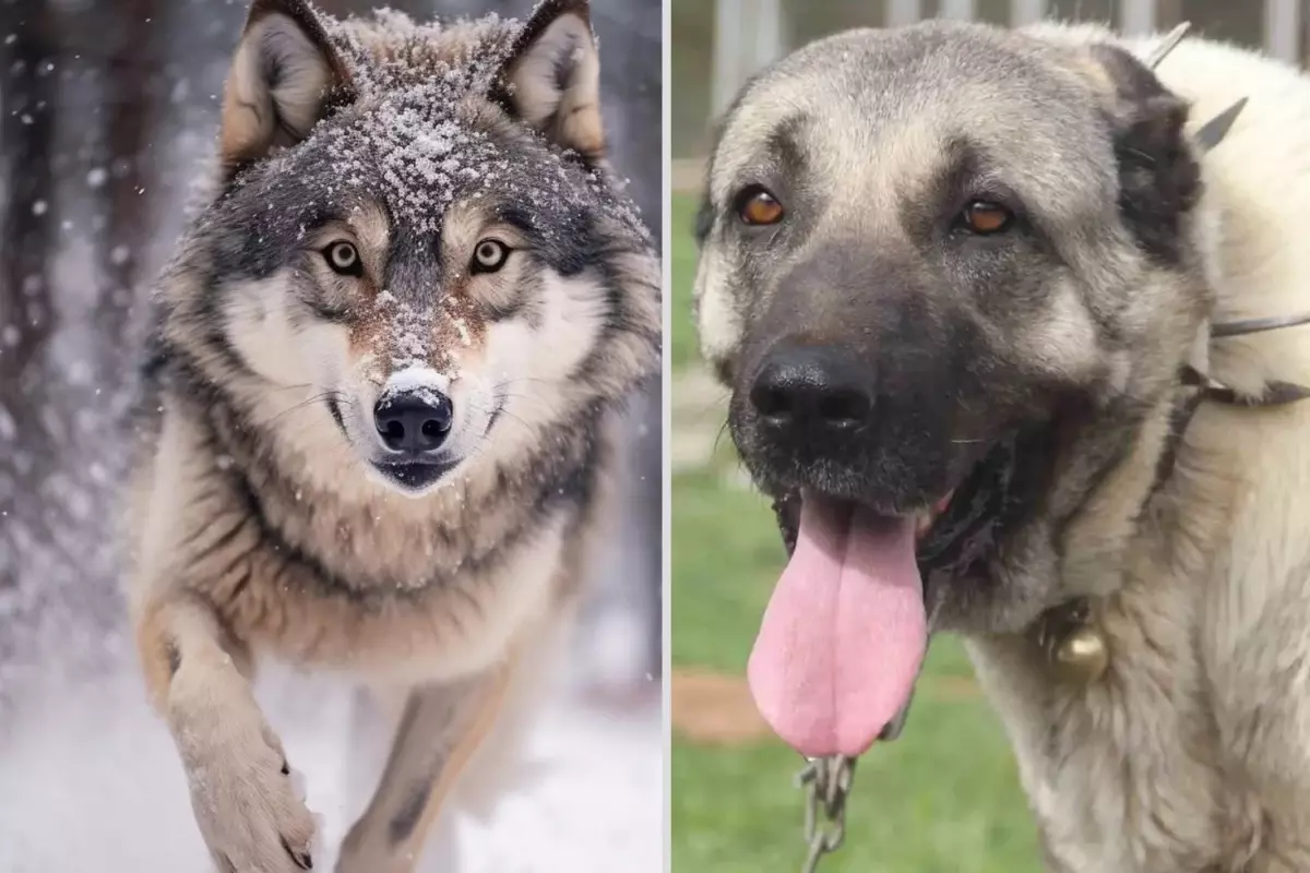 Yasak aşk yaşayan iki ezeli düşman! Kurt ile kangal çiftleşti, ortaya acayip bir tür çıktı