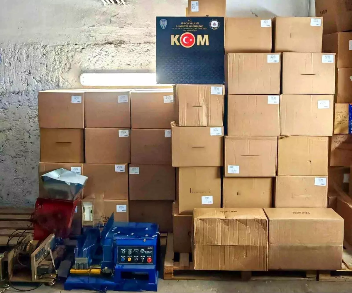 Bilecik\'te Kaçakçılık Operasyonu: 86 Bin Makaron Ele Geçirildi