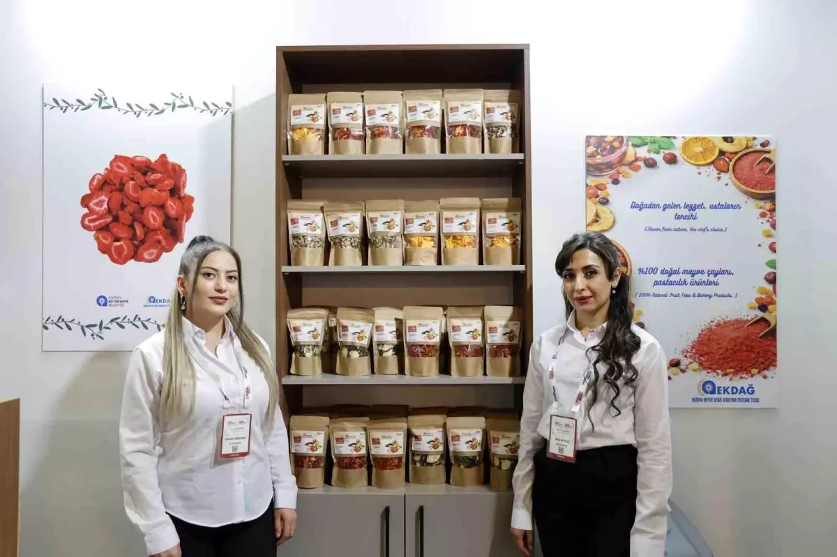 EKDAĞ\'ın kurutma tesisinde üretilen ürünler fuarda tanıtıldı