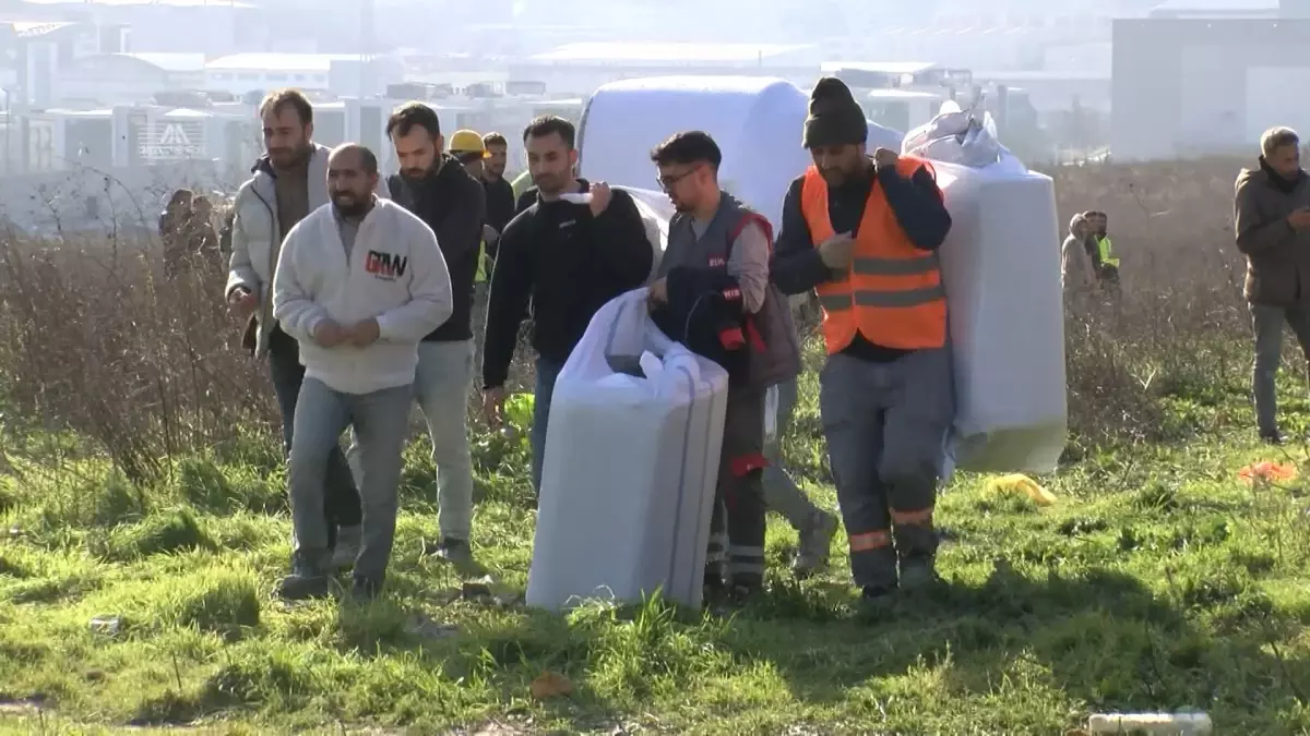 Esenyurt\'ta İnşaatta Yangın