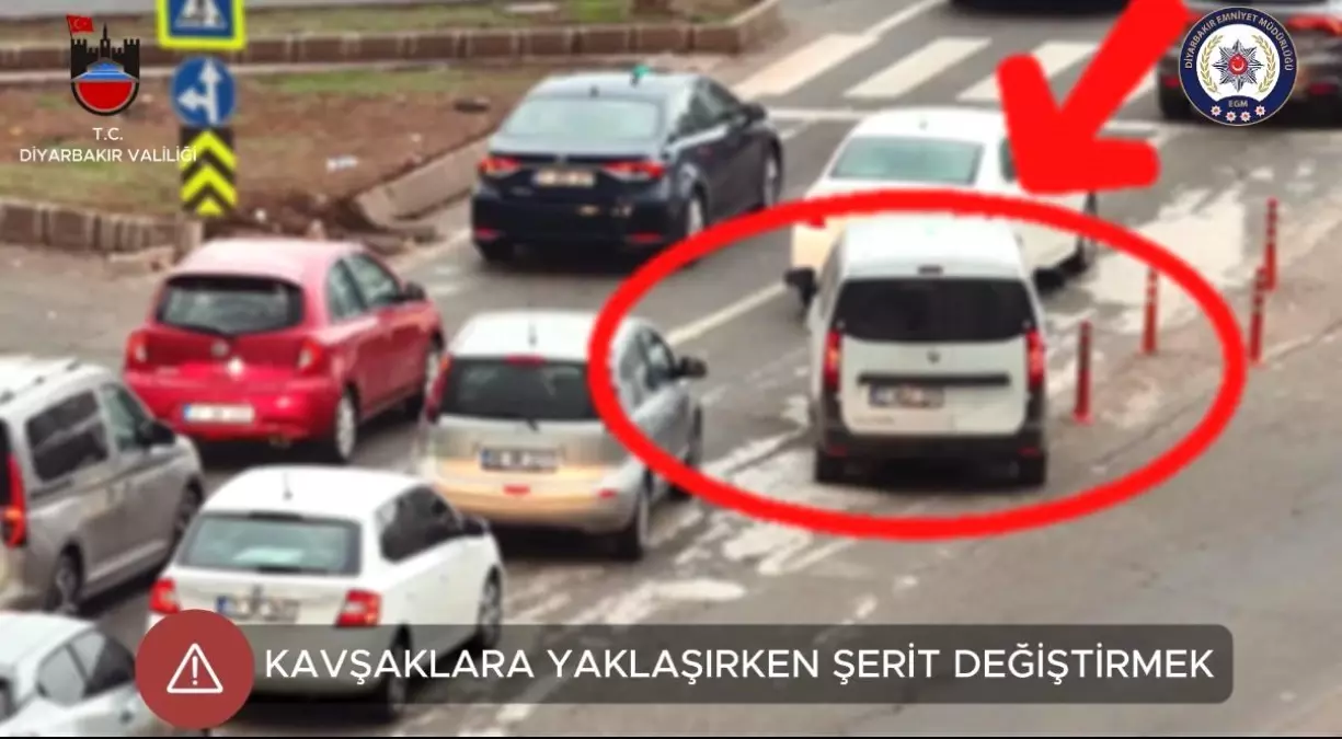 Diyarbakır\'da Dronla Trafik Denetimi