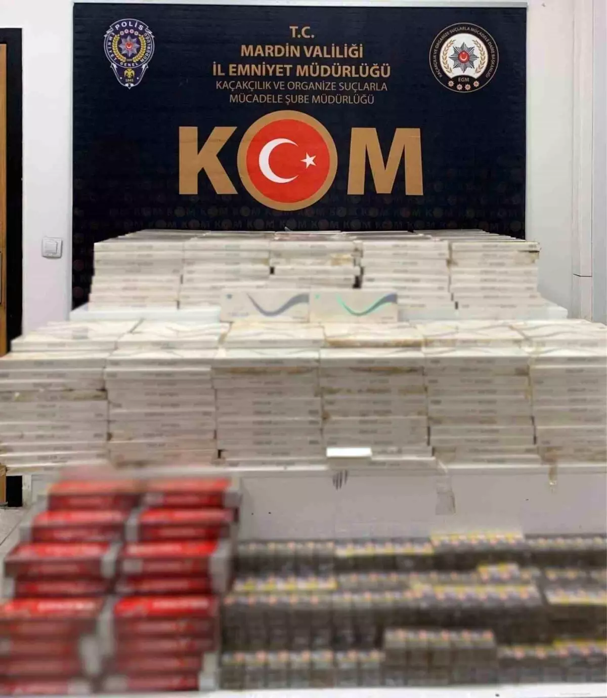 Kızıltepe\'de 7 bin 100 paket kaçak sigara ele geçirildi