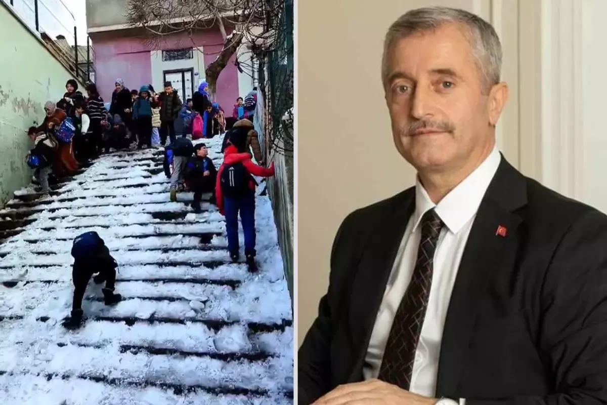 Okul merdiveni buz pistine döndü, Şahinbey Belediyesi olan bitene kayıtsız