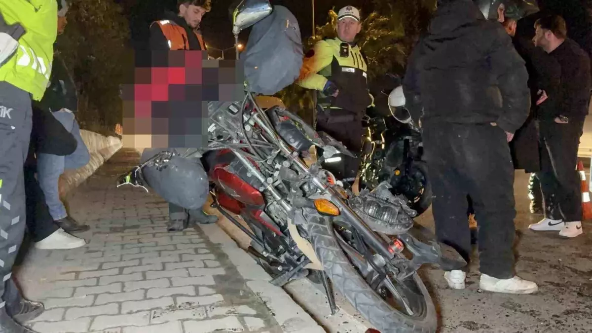 Samsun\'da Motosiklet Kazası: 1 Yaralı
