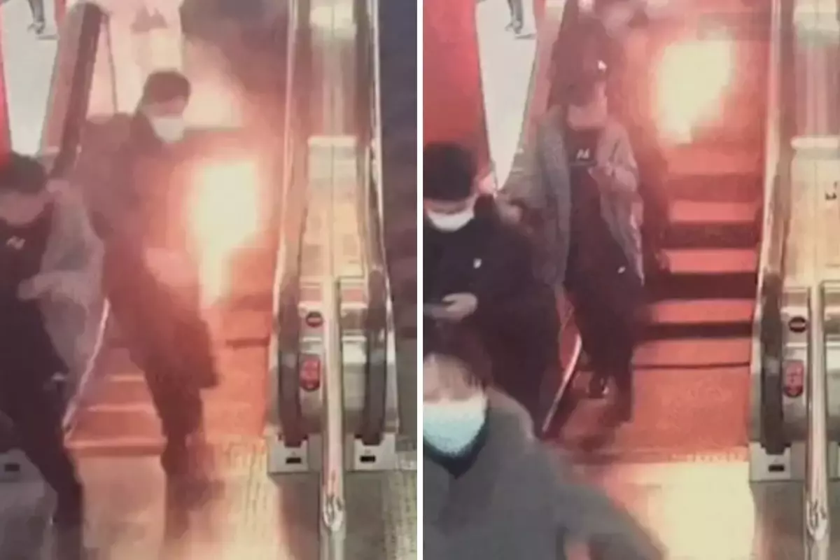 Cebindeki powerbank bomba gibi patlayan yolcu alevler içinde kaldı