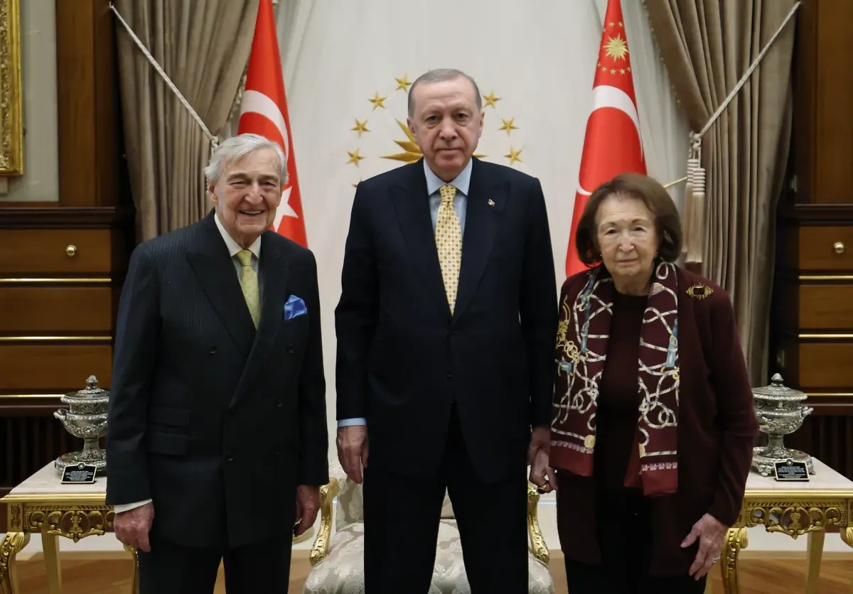 Cumhurbaşkanı Erdoğan, Rahmi Koç ve Semahat Arsel\'i Kabul Etti