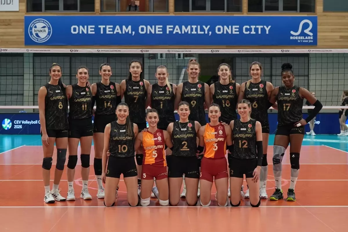 Galatasaray Daikin, CEV Kupası\'nda Roeselare\'yi 3-0 Yendi