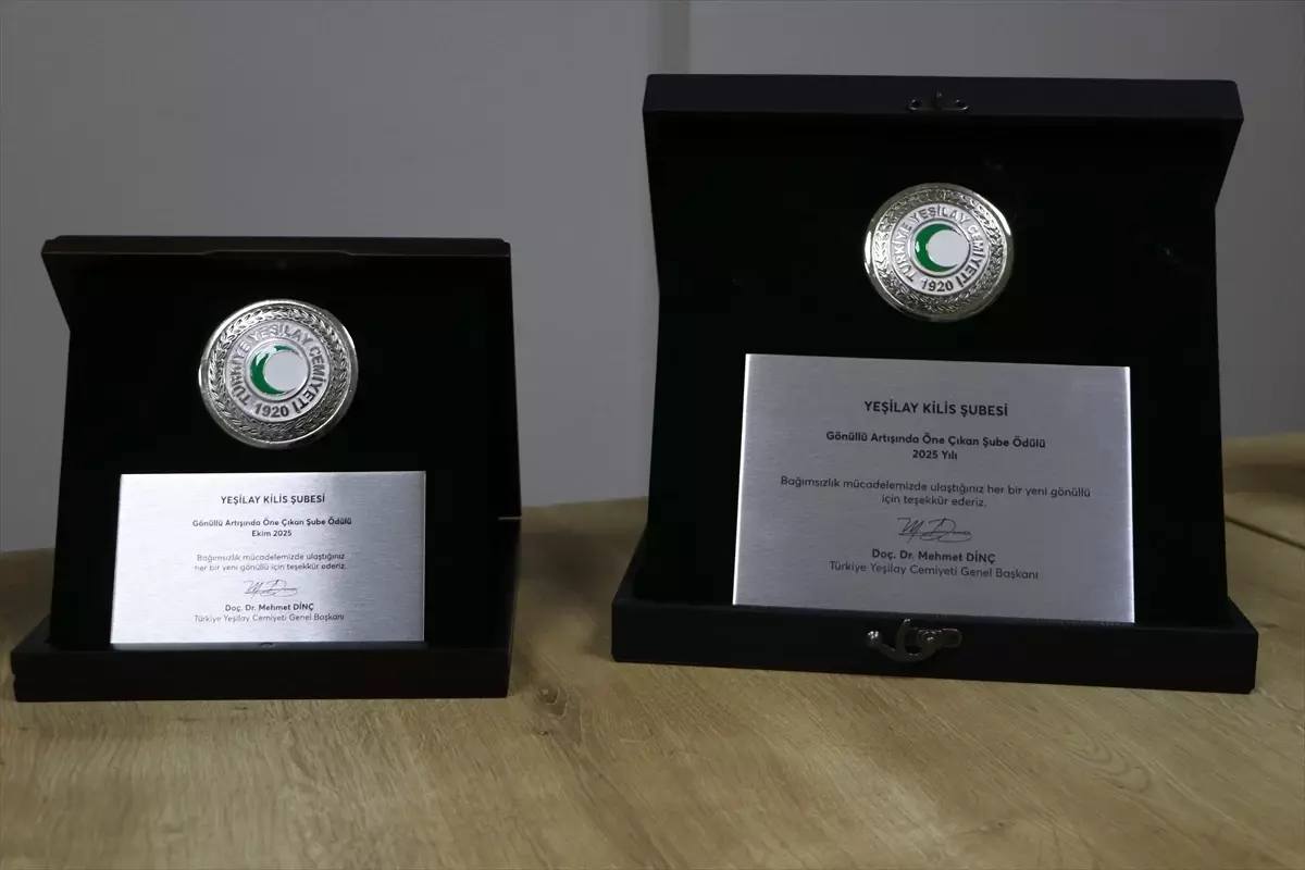 Kilis Yeşilay\'a Üst Üste Ödül