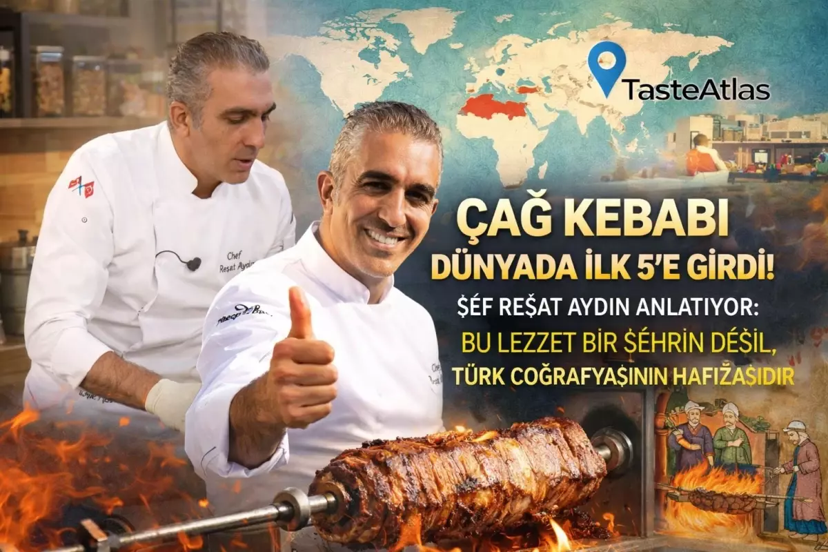 TasteAtlas\'ta Dünyada İlk 5\'e Giren Çağ Kebabı Konuşuluyor