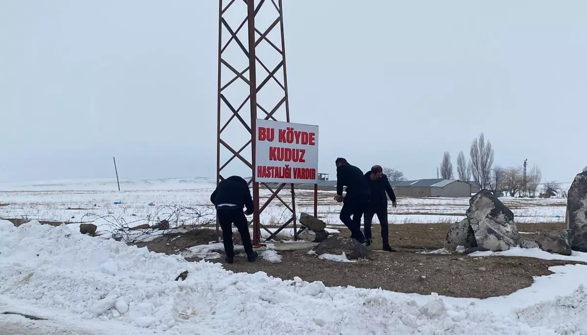 Kömürlü Köyü\'nde Kuduz Karantinası