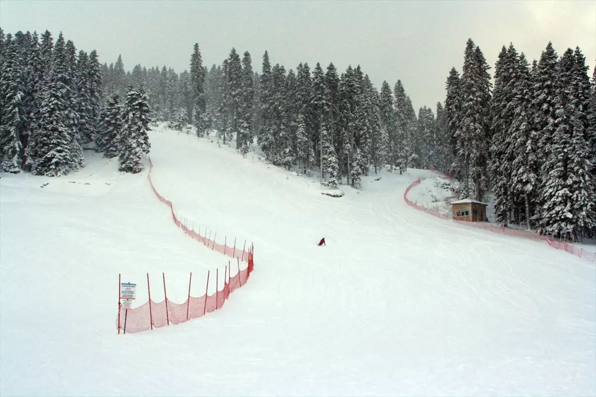 Ilgaz Dağı\'nda Kar Yağışı Etkili