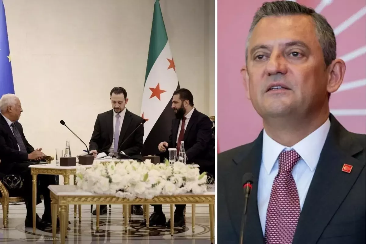 Özel\'e 5 dakika bile ayırmadı, Şam\'da Şara ile görüştü