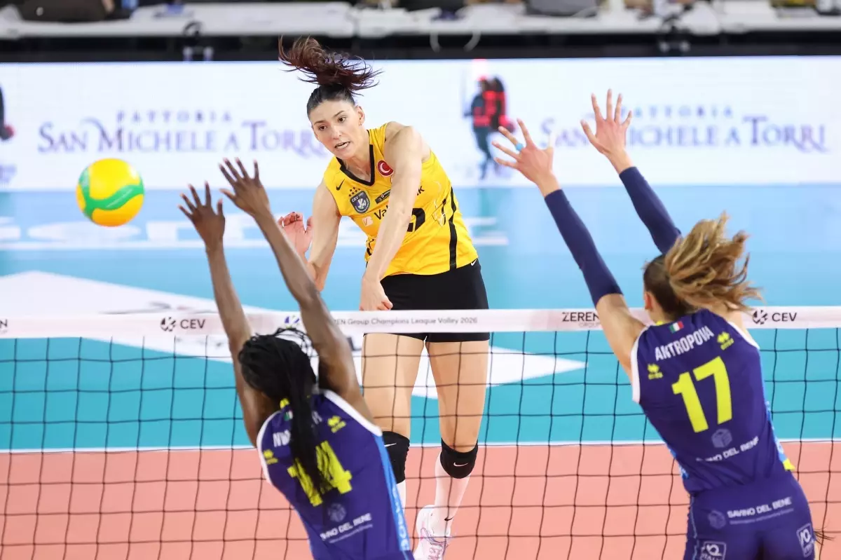 VakıfBank, Scandicci\'yi 3-1 yendi