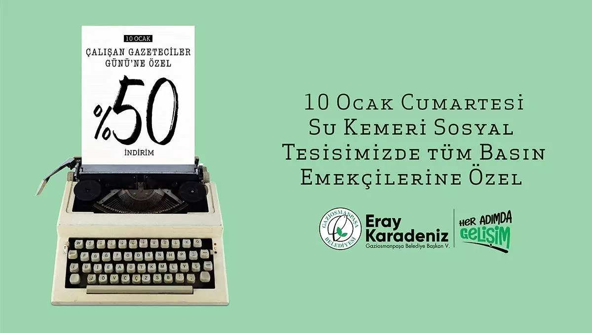 Su Kemeri Sosyal Tesisi\'nden Gazetecilere yüzde 50 indirim